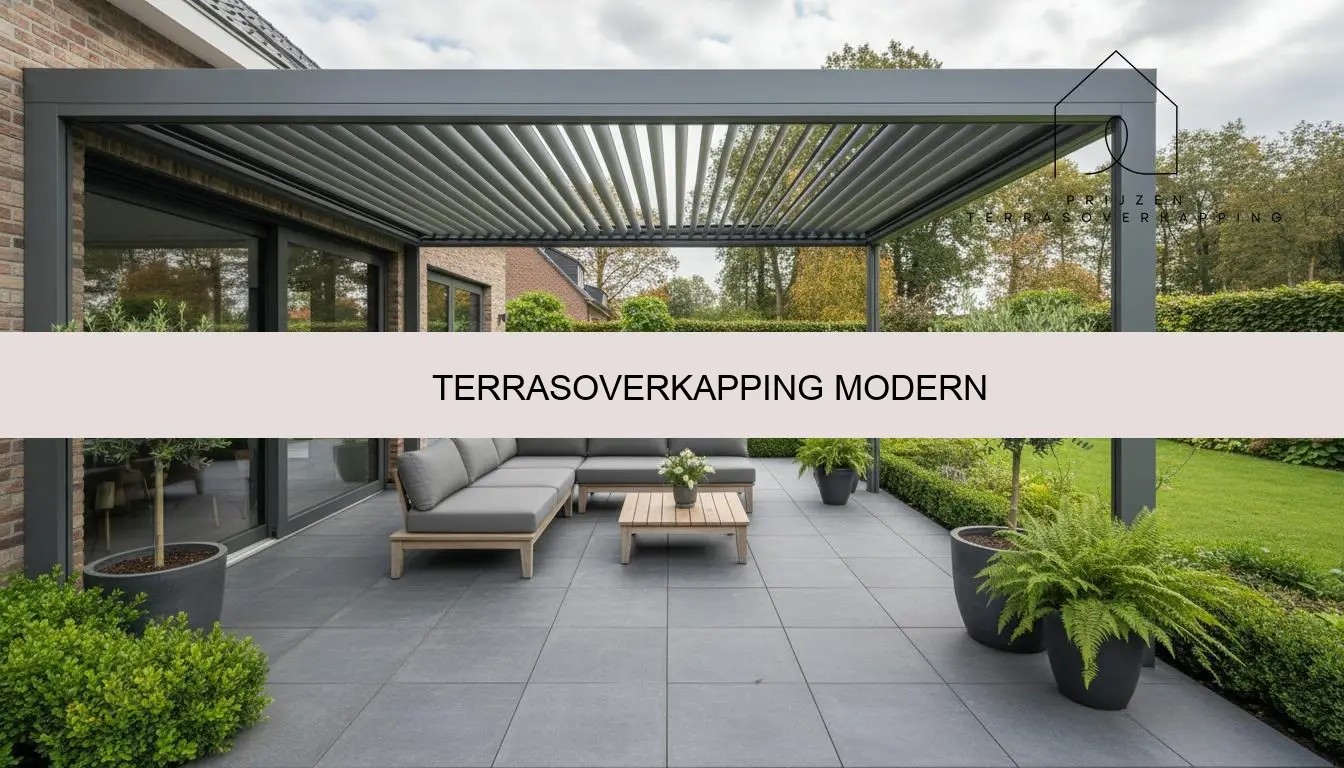 Terrasoverkapping Modern Kopen | Strak & Onderhoudsarm